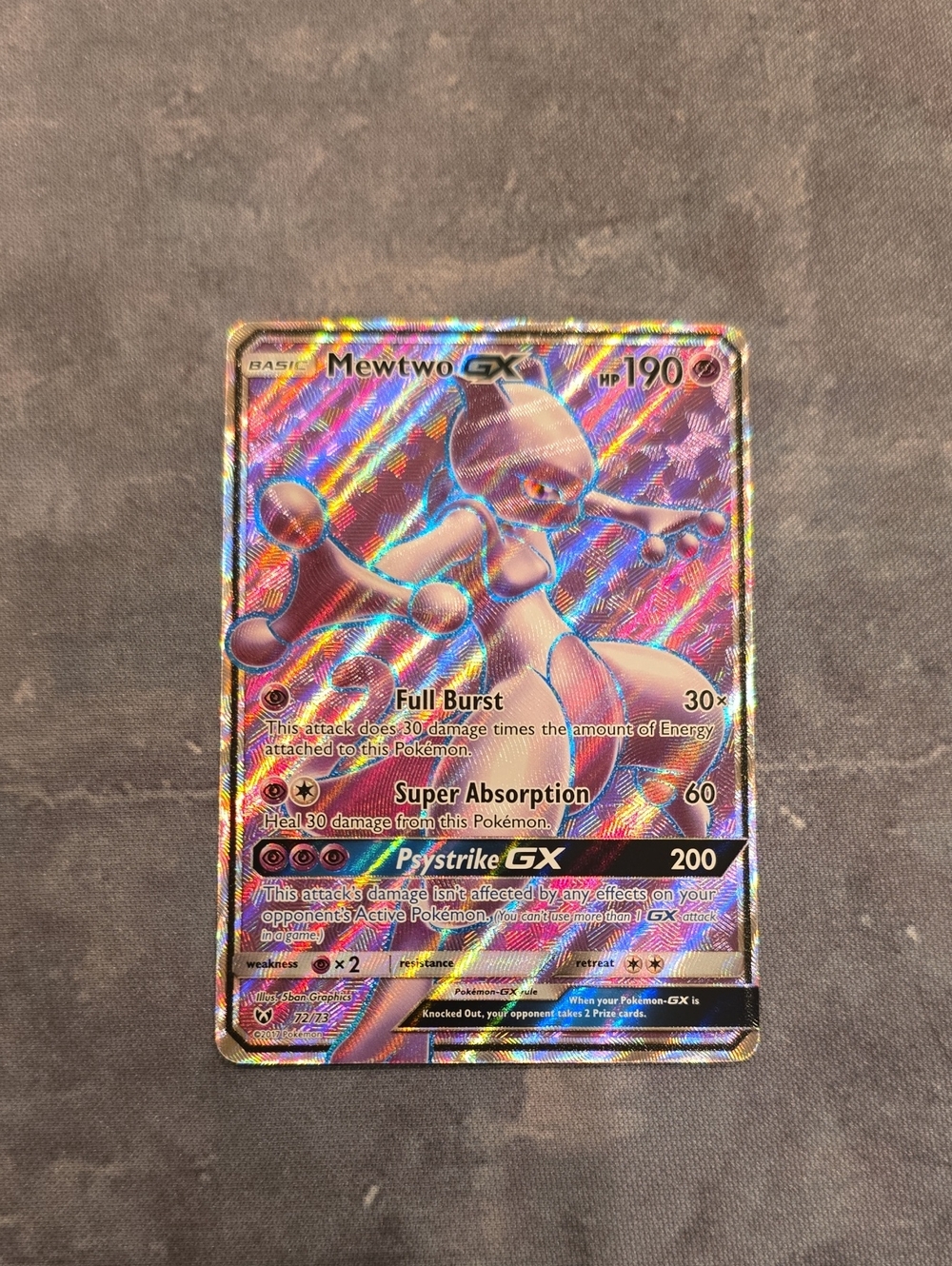 Mewtwo GX 72/73 Shining Legends Pokemon TCG (Very Lightly Played)